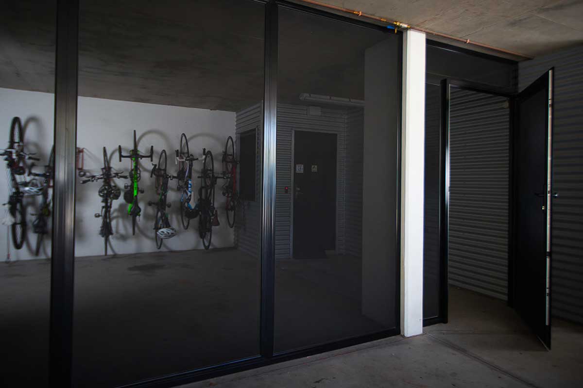 Crimsafe door entrance in Australian home combining safety features with contemporary aesthetics
